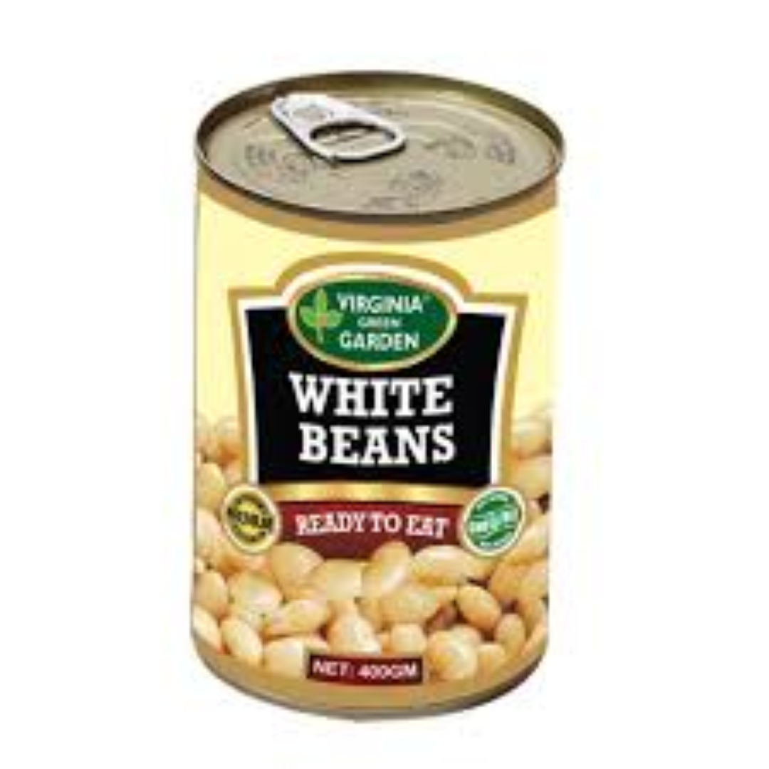 VIRGINIA G.GARDEN WHITE BEANS(EO)400G